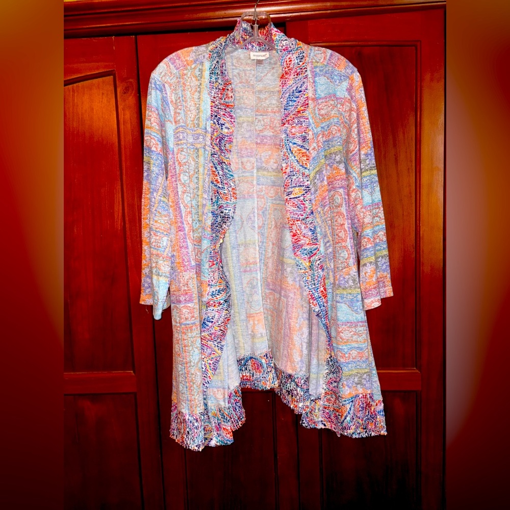 Avenue Multicolor Knit Cardigan #1414
